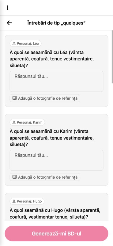 Previzualizare mobilă a pasului 2